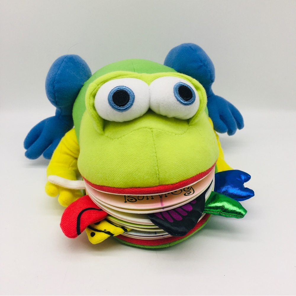 Monday the Bullfrog Book Plush Stuffed Animal  Interactive Toy Puppet POP UP